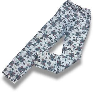 Vintage 80s Wrangler Riata Southwestern Print Denim Jeans USA High Rise Sz 27